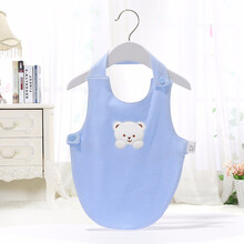 婴儿肚兜 纯棉宝宝内衣新生儿连脚护肚儿童肚围 AG63 (男宝4条装)66码