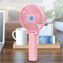 大洪折叠小风扇便携式手持手拿握户外迷你电风扇随身可充电池超静音大风力桌面宿舍床上学生儿童宝宝usb小 手持折叠扇(少女粉)+送1200毫安电池
