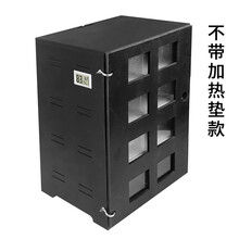 豆乐奇爬虫保温箱小爬宠饲养盒PVC角蛙乌龟蝎子蜘蛛守宫加热繁殖宠物柜 黑色(带门不带加热垫)