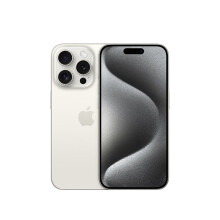 Apple iPhone 15 Pro(A3104)128GB 白色钛金属苹果手机(MV923CH/A / MTQ53CH/A)【JDS】【不拆不贴-可零出】