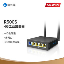蒲公英4G工业级路由器R300S多网口全网通企业VPN无线PLC远程管理异地组网sim导轨式CPE R300S