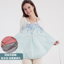 隐形内穿服【加大加宽】孕妇服怀孕内穿隐形上班电脑手机肚兜十月 蓝色(1719双层可拆洗不可贴身)