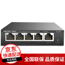 MERCURY 水星   SG105PL 5口千兆4口PoE供电交换机 网线分解器