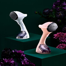 大宇（DAEWOO）挂烫机家用手持挂式电熨斗蒸汽小巧轻便居家旅游出差迷你烫斗可折叠大功率干湿双烫机 干湿双熨+硅胶软垫--典雅白