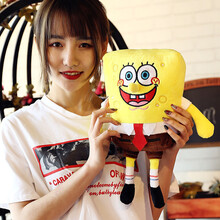 海绵宝宝公仔毛绒玩具超大号派大星玩偶布娃娃抱枕生日礼物送女友 海绵35cm 标准