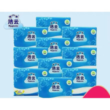 洁云加韧卫生纸300张   10包加韧压花原木浆刀切草手纸家庭装