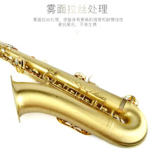 铃木（SUZUKIMUSIQUE）磷铜次中音萨克斯降b大喇叭双筋加固初学考级 青拉丝次中音+皮箱