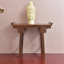 寻古红木家具非洲鸡翅木（学名：非洲崖豆木）翘头案实木条案供桌佛桌中式玄关桌 长148*宽40*高86cm