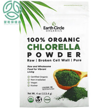 新装Earth Circle Chlorella Powder有机全小球藻粉 113g