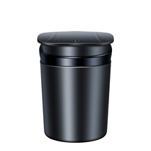 优喆胜车载烟灰缸防风翻盖式LED灯多功能实用车内车上内饰汽车用品大全黑色