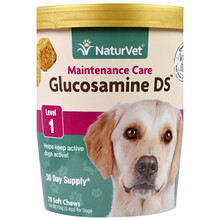 天然宝NaturVet葡萄糖胺软骨素1级3级宠物狗护理关节70粒 1级日常