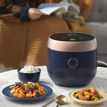 小熊（Bear）电饭煲 电饭锅3升家用保温煲汤煮粥煮饭锅 家用多功能煮饭煲智能预约定时蒸饭器 DFB-C30C1 蓝