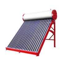 新型太阳能热水器 家用全自动农村洗澡光电加热两用一体式不锈钢标努 16/管彩钢+4支+裸机