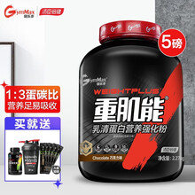 汤臣倍健健乐多 重肌能增肌粉巧克力味5磅2270g 乳清蛋白粉营养强化粉运动健身蛋白粉