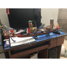 木制龙舟船模型传统龙舟模型 龙船模型家居饰品工艺船摆件抽象大型摆件