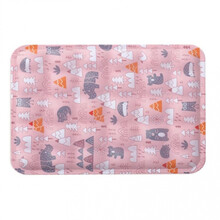 屿笙宠具 宠物冰垫狗狗凉垫凉席垫子狗窝夏咪睡垫降温凝胶耐咬夏季用品 粉色动物园 M-小号(建议13斤以内使用)