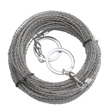 不锈钢割水草绳锯池塘水草线锯条水产养殖割草锯 5米