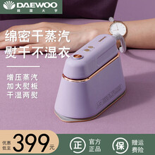 韩国大宇(DAEWOO)挂烫机电熨斗熨烫机 手持挂烫机家用小型蒸汽熨斗便携式平烫熨衣服神器 干湿两用 灰藕紫