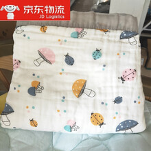 贝亲(Pigeon)旗舰商场同款宝宝浴巾纯超柔软吸水6层水洗纱布新生婴儿包巾夏季空调被盖毯 灰边蘑菇110*110cm