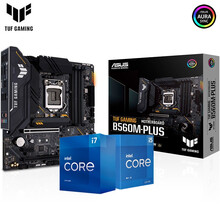 华硕B560主板 搭配英特尔11代11400F/11600/11700酷睿盒装CPU 台式机板U套装 【重炮手】TUF B560M-PLUS 单主板