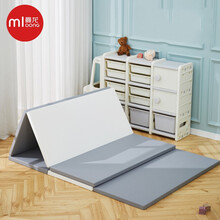 曼龙 儿童PU折叠爬行垫婴儿爬爬垫加厚客厅卧室家用游戏地垫 180*150*4CM