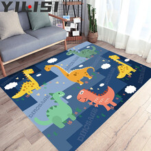 益丽丝(YiliSi) 现代简约卡通图案儿童房地毯卧室床边地毯垫北欧ins少女房地毯 卡通01款 80*120cm