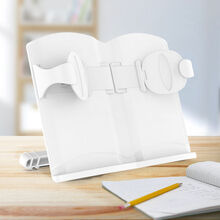 便携式谱架桌面台式乐谱琴谱架钢琴曲谱架古琴桌上家用吉他小提琴 【书形款】象牙白