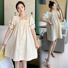 欣柏纶 孕妇装夏装孕妇裙夏季夏天外穿孕妇连衣裙宽松大码孕妇裙子孕妈装 图片色 M