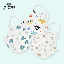 JCHI品牌宝宝肚兜棉春夏季薄款婴幼儿护腹围新生儿童护肚子婴儿护肚脐兜 3条装圆形肚兜汽车() L码(建议12-24个月)