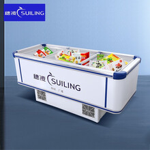 穗凌（SUILING）商用单温大冰柜 一室冷冻卧式海鲜展示岛柜 大容量海鲜火锅丸子冻货冷柜WD4-970