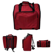 手风琴琴包/拉杆包/巴扬琴包 鹦鹉百乐圣杰金杯佰笛 32-120 A中 红色双肩包(大48~72贝司)