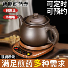 奇家紫砂陶瓷煎药壶中药锅全自动智能分体式养生壶无釉药罐熬药电砂锅家用煮炖药锅中药煲 4.5L紫砂长嘴壶+智能底座