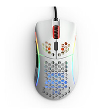 Glorious Model D-磨砂白奥丁轻量化洞洞游戏鼠标镂空电竞吃鸡USB光电电脑鼠标