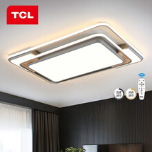 TCL 照明led卧室吸顶灯现代简约客厅书房餐厅灯北欧田园风格灯饰灯具 清沐113*2W无极调光-900*600mm