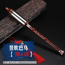 巴乌胶木树脂竖吹仿红木C调B调G调F调小学生成人初学乐器横吹巴乌 竖吹 降B调 巴乌