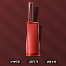 静电除毛刷去毛神器粘毛器滚筒衣服衣物黏毛滚沾尘纸刮吸毛发筒卷欧缔兰 除毛刷-复古红【双面除毛，重复使用】