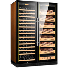 富客（FUKE）FK-238C1变频恒温恒湿双温雪茄柜红酒柜负离子空气净化雪茄保湿柜 红色  榉木雪茄红酒满配款