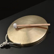 杉贝 SHANBEI 30cm锣鼓乐器铜锣大锣小锣开道锣预警锣手锣苏锣中虎音锣高虎音锣 中虎音锣+两个锣锤(锣直径32cm)