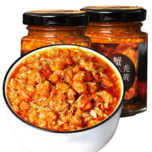 秃黄油 【真蟹黄】蟹黄酱秃黄油蟹肉大闸蟹粉螃蟹拌饭即食蟹膏瓶装蟹黄油 500克纯蟹黄