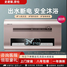 【上门安装】史密斯.劳伦电热水器家用卫生间小型速热储水式洗澡40L50升60升80扁桶一级能效 扁桶智能升级款+遥控B22款80升3000瓦