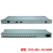单E1协议转换器、4E18E1转以太网、2兆网桥转网口、BNC转RJ45 8E1协议转换器 电信级 单台价