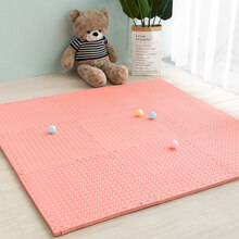 泡沫地垫拼接家用儿童爬爬垫卧室榻榻米加厚爬行垫海绵地板垫子 60*60*1.2cm叶子纹【10片】 30*30*1.0cm十字纹【10片】