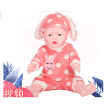 仿真婴儿模型家政月嫂培训仿真婴儿全软胶洋娃娃模型育婴师教具儿童假人模特 全软胶带衣服帽子可洗澡【女娃】 52厘米