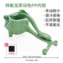 TOKRE手动榨汁机挤压器家用不锈钢石榴汁压汁器榨柠檬汁橙汁机神器 可拆卸原谅色PP内胆 款 100只过滤袋+食物夹