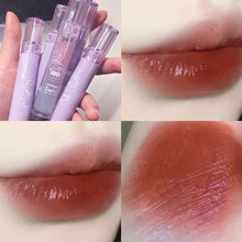 高颜值茶杯熊镜面唇釉学生党素颜唇蜜口红滋润保湿显白唇油 04#棕糖咖啡色