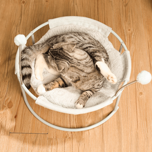 猫窝狗窝猫摇篮椅可拆洗四季通用猫吊床躺椅猫床耐咬自嗨猫咪用品守爱可拆卸式 冬季加厚款（天空蓝）