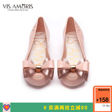 英国品牌Vis Amoris允莫苏新款ROYAL平底蝴蝶结浅口鱼嘴果冻鞋雨鞋女 三文鱼 37