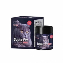 台湾superpet爆腮粉猫咪发腮粉英短美短加菲布偶幼猫促进发育爆毛发腮