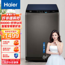 海尔（Haier) 波轮洗衣机全自动 以旧换新 10KG直驱变频 蝶型水流 仿生过滤器  租房神器EB100B20Mate1