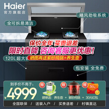 海尔（Haier）集成灶 烟灶一体全联动家用侧吸免清洗抽油烟机燃气灶具套装烘干消毒保洁柜免费安装 【家庭实用派】烟灶联动+红外烘干+包安装+全免费